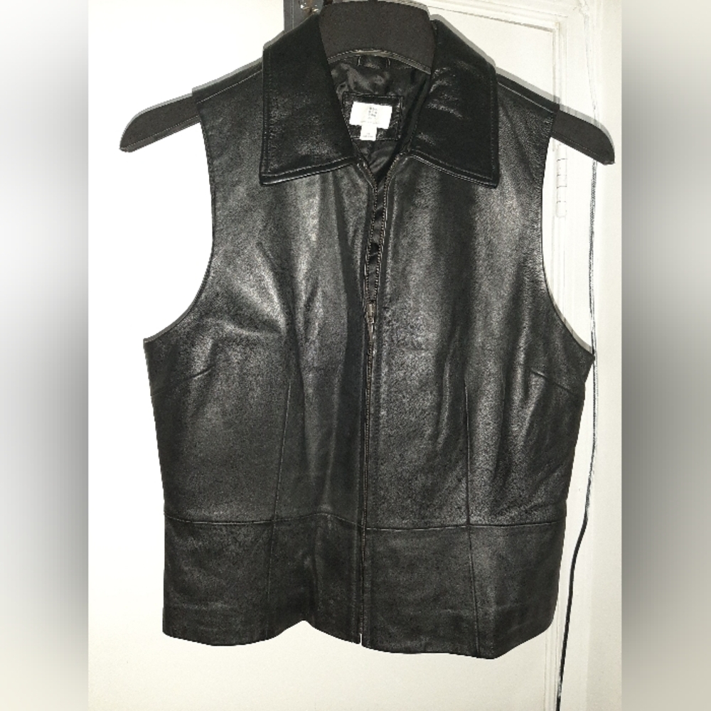 Ladies Apt. 9 Leather Vest Size Medium